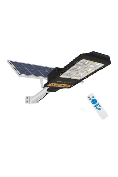 Tescomak Lampa cu panou solar, pentru strada, lumina alb rece, telecomanda 300 W