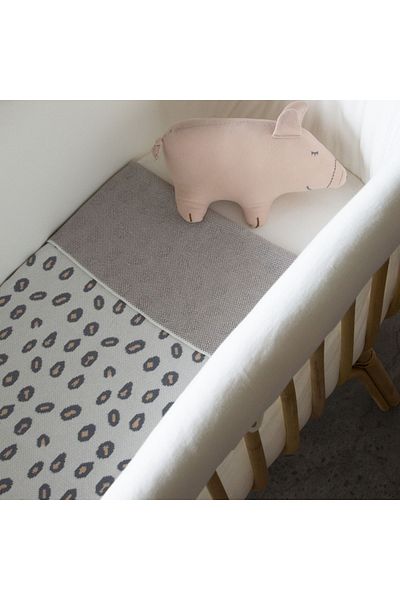 CHILDHOME Knitted blanket 85x70 cm, Leopard