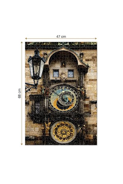 D-Toys Prague Astronomical Clock Puzzle - Adult Puzzle 1000 Pieces - Famous Places