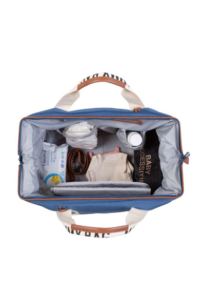 CHILDHOME Geanta de infasat Mommy Bag Signature Indigo