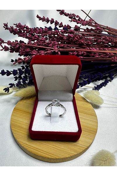 Mutenaura Stainless Steel Solitaire Ring Silver