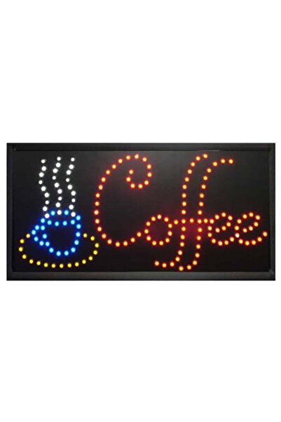 KlaussTech Panou publicitar LED cu lumină pentru afișaj cafea