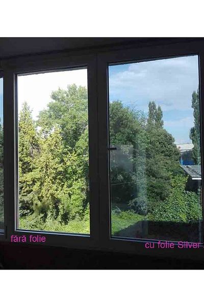 Image Folie reflexiva cu efect oglinda pentru geam, IMAGE, protectie UV, montare interior, 5 m x 0.91 m