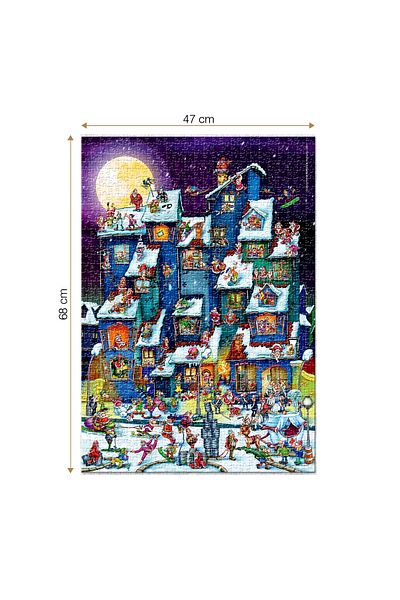 D-Toys Santa Claus Party Puzzle - Adult Puzzle 1000 Pieces - Cartoon Collection