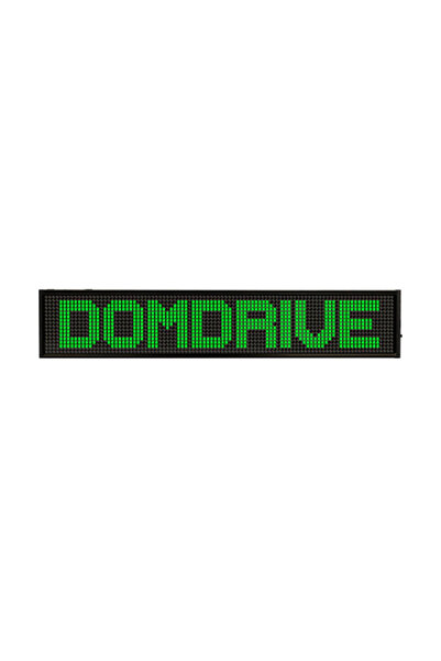 DOMDRIVE Panou LED iluminat publicitar, 105x22 cm, afișaj mesaje programabil ...