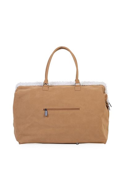 CHILDHOME Geanta de infasat Mommy Bag, aspect piele intoarsa Bej