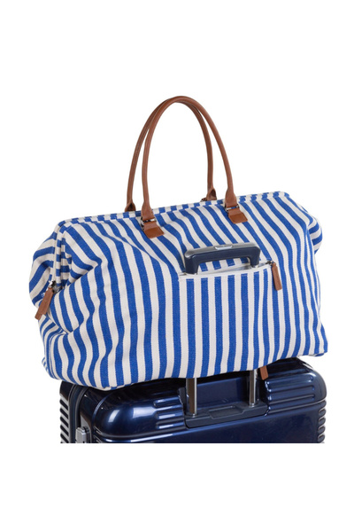 CHILDHOME Geanta de infasat Mommy Bag Albastru/Alb