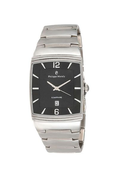 Philippe Moraly Men's Stainless Steel Analog Wrist Watch M1323WB - 31 mm