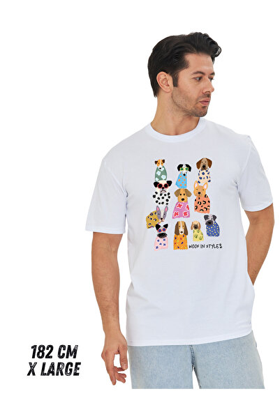 pxm تي شيرت للجنسين بطباعة DTF عادية - Woofinstyle - تم إنشاؤه بواسطة Ece