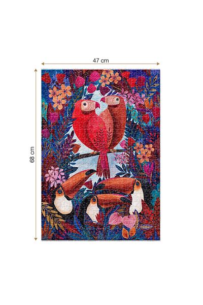 D-Toys Puzzle Kürti Andrea - Adult puzzle 1000 pieces - Tropical - Exotic birds