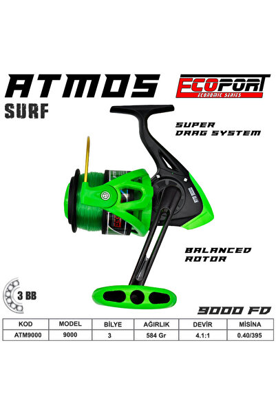 ECOPORT Atmos 8000 fd Surf Olta Makinası 8 bb