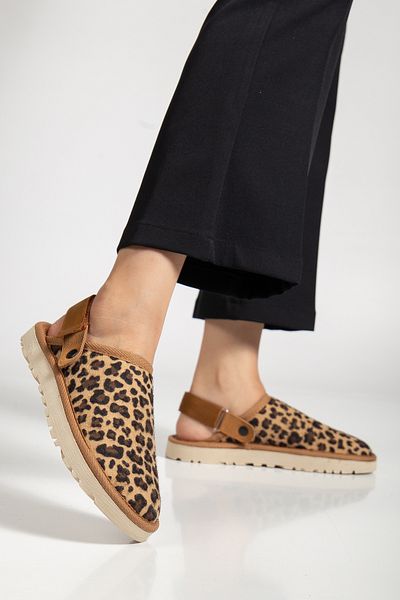 meyra'nın ayakkabıları Women's Leopard Velcro Adjustable Slippers - Sandals