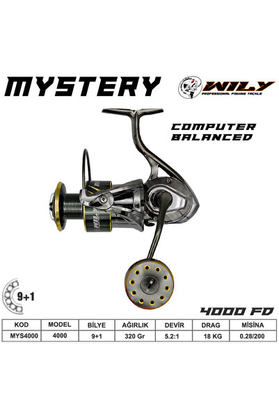 Wily ماكينة صيد الأسماك ميستري 4000 9+1 بي بي