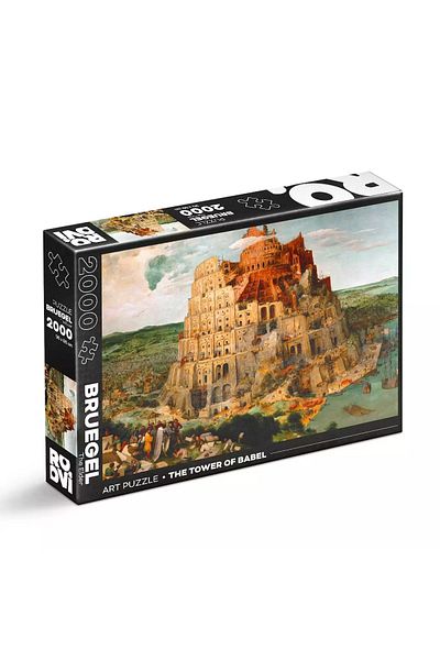 D-Toys Pieter Bruegel the Elder, Tower of Babel Puzzle - Adult Puzzle, 2000 pieces