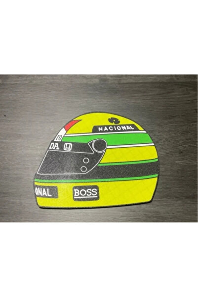 FLEXİS 🏁   سلسلة مفاتيح بتصميم خوذة Ayrton Senna – احمل الأسطورة معك