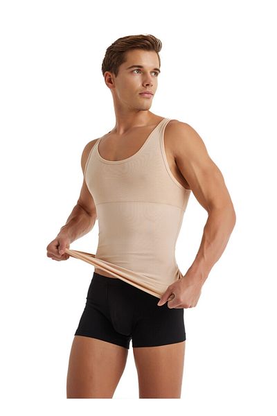imer Men's Abdominal and Belly Slimming Corset Undershirt