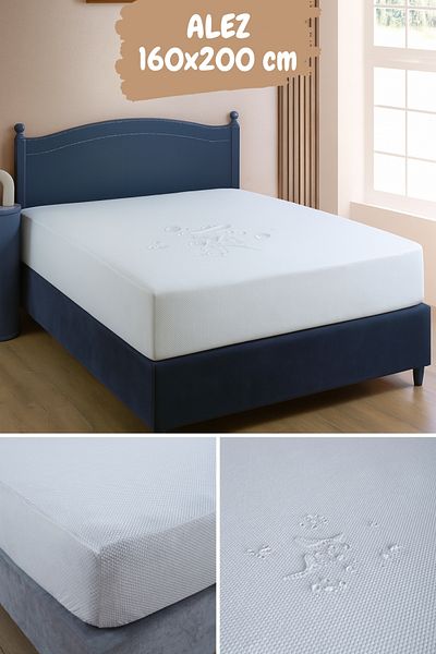 Serstil Saltea dublă elastică 160x200 – Protector de sală rezistent la apă, rezistent la pete, cu textura moale