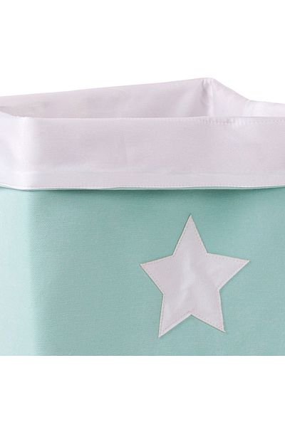 CHILDHOME Cos depozitare panza 32x32x60 cm, Menta