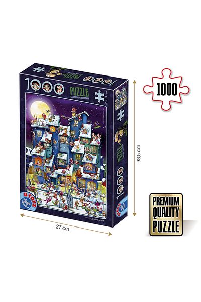 D-Toys Santa Claus Party Puzzle - Adult Puzzle 1000 Pieces - Cartoon Collection