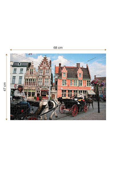 D-Toys Puzzle Ghent, Belgium - Adult Puzzle 1000 Pieces - Daytime Landscapes