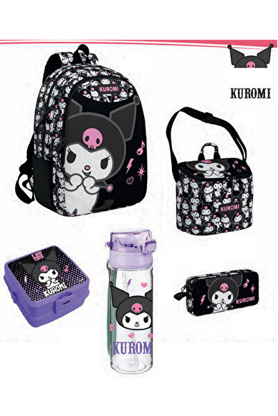 kuromi Geantă de școală pentru începători - Rucsac / Geantă de lux cu licență...