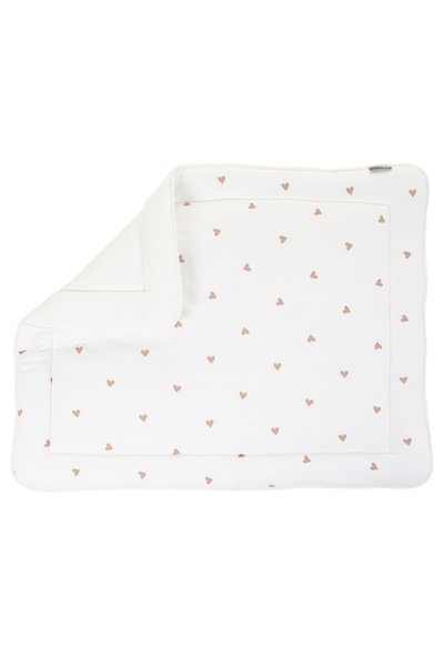 CHILDHOME Χαλάκι παιχνιδιού 75x95 εκ. Τζέρσεϊ/Μουσλίν, Καρδιές