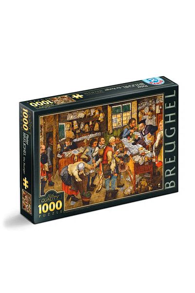 D-Toys Puzzle Pieter Brueghel the Younger - Puzzle adulți 1000 Piese - The Payment of the Tithes