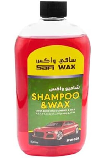 SAFI WAX شامبو ألترا شاين للسيارات مع الشمع - 500 مل