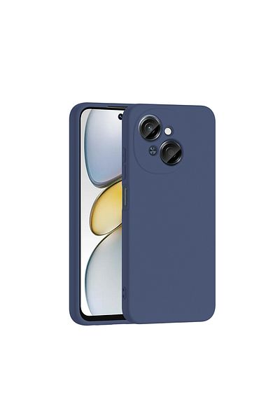 HTstore حافظة هاتف Tecno Spark Go 1 2025 Zore Mara Launch - أزرق داكن