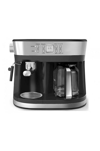 Studio Casa Espressor Studio Casa 3 in 1 Delicia Inox, 15 bari, 1690W-2015W, Functie spumare