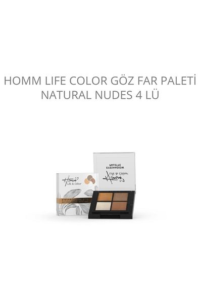 Homm Bitkisel Homm Life Color Quad Eyeshadow Palette Natural Nudes