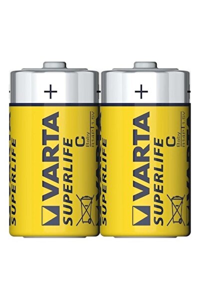 Varta Set 2 Baterii Superlife 2C, R14, 1.5V