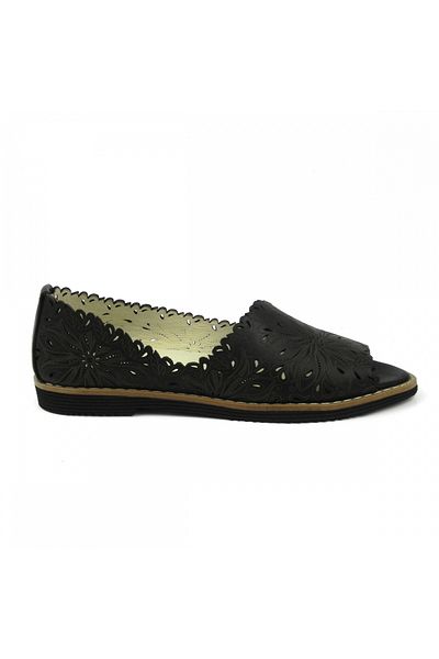 ZAZAMAG Women's casual shoes made of natural leather Romara, black