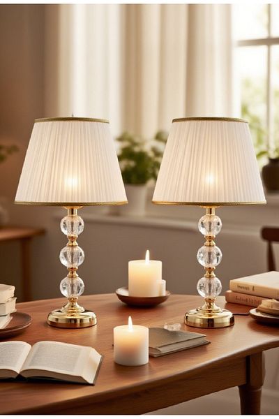 571 Store 2 Pcs Glass Stone Series Table Lamp Shade-Night Lamp - Decor Lighting