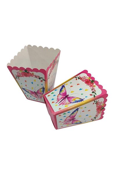 Kelebek Oyuncak Butterfly Themed Corn (Popcorn) Box (8 Pieces)