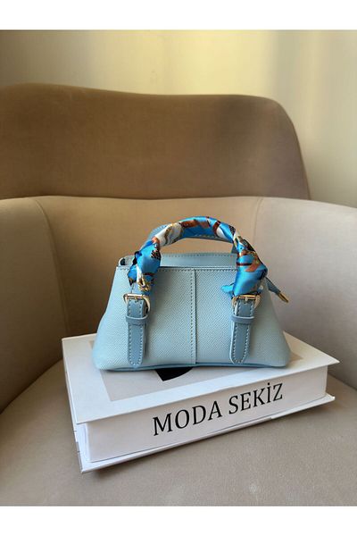 Moda Sekiz Mini șal pentru femei, cu accesorii, geantă de mână și de umăr