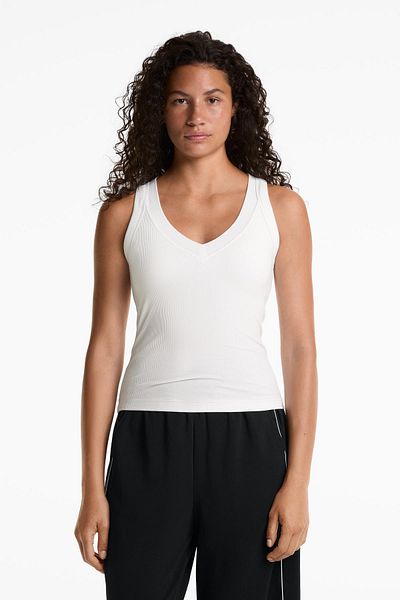 Oysho Rib modal blend tank top
