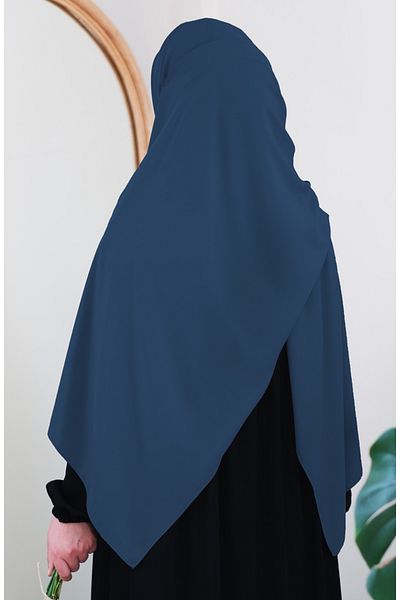 suhneva Medina Silk Shawl Petrol Blue (Large Size)
