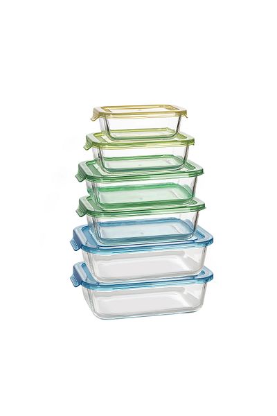 Karaca Lucy 6-Piece Glass Storage Container