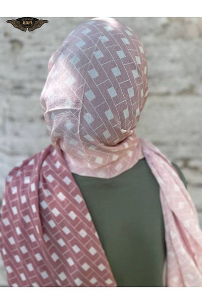 ALDAİR Shawl Chiffon Pattern Double Color