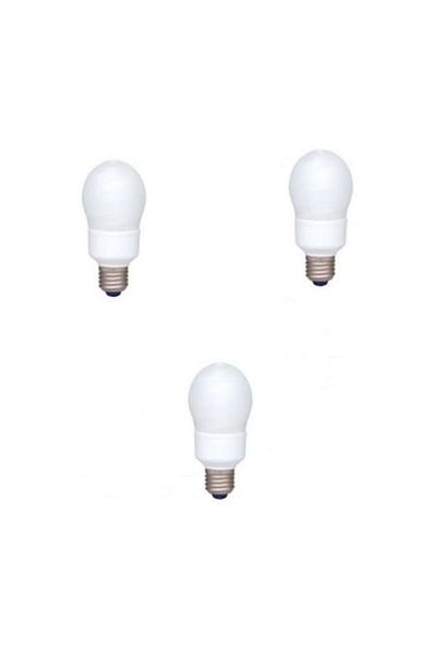 PANASONIC Set 3 becuri economice EFA13E672V-3, putere 13W, echivalent incandescent 55W