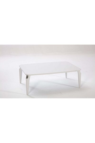 Bellona Coffee Table Leny, 69x105x40cm, MDF Top, White Legs
