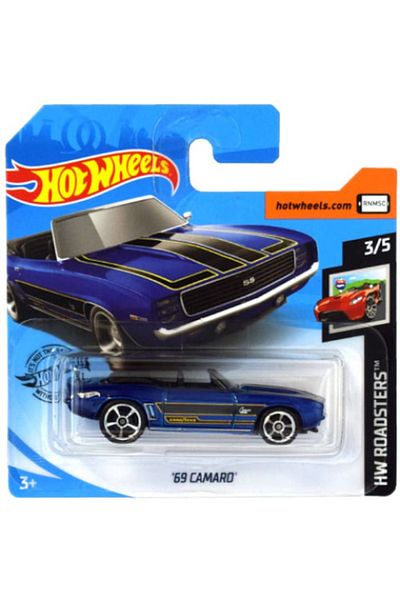 HOT WHEELS Masinuta metalica Hot Wheels, '69 Camaro, Bleumarin, Colectia 2020, 1:64
