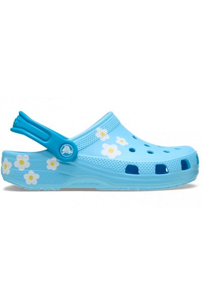 Crocs Classic Daisy Clog K Tinted Glass Blue Children's Slippers