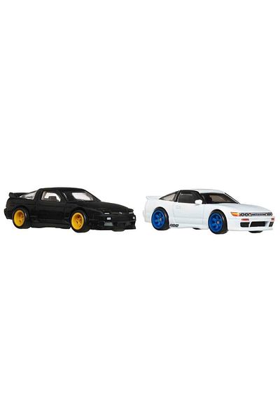 TOYFEST 1:64 هوت ويلز بريميوم كار كولتشر 2'li 96 نيسان 180sx تايب X ونيسان سيليتي