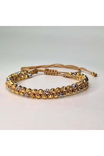 My Bijoux Brățară reglabilă placată cu aur și rodiu Mallory