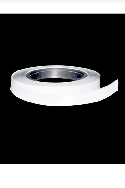 Bkmc White Color White Shiny Metallized Raffia 25 Meters - Raffia Balloon String and Gift Package Decoration Strip