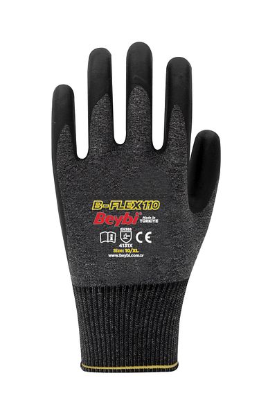 Beybi B-Flex110 Polyurethane Coated Work Gloves - Pack of 12 |   Thin, Light and Precise Grip