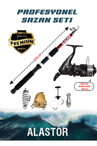 ALASTOR Profosyonel Sazan Olta Takımı Sazan Olta Seti Makineli Olta Seti 270 ...