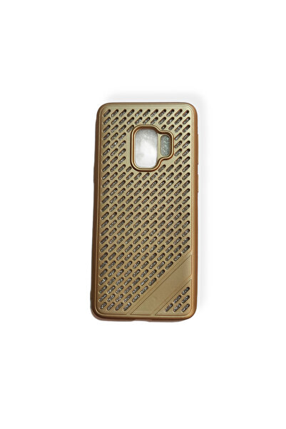 OEM Carcasă compatibilă cu Samsung Galaxy S9, silicon auriu cu găuri, cu foli...